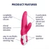 Satisfyer Mr. Rabbit - waterdichte vibrator met clitorisstimulator (roze)