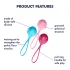 Satisfyer - geishaballen set - 3-delig - bekkenbodemtraining
