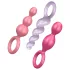Satisfyer Booty Call - anaalplugset - kleurrijk (3-delig)