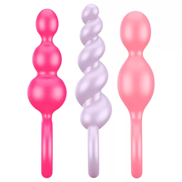Satisfyer Booty Call - anaalplugset - kleurrijk (3-delig)