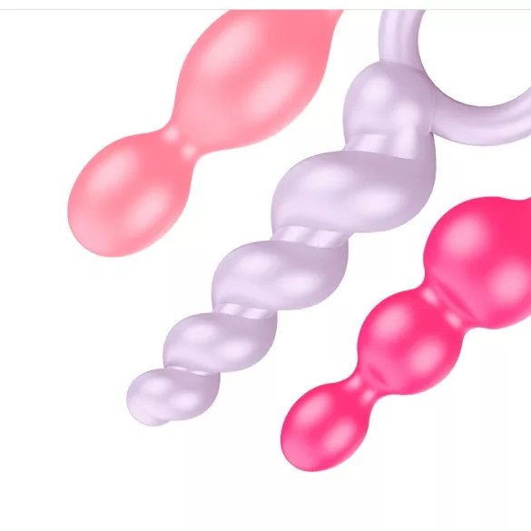 Satisfyer Booty Call - anaalplugset - kleurrijk (3-delig)
