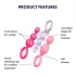 Satisfyer Booty Call - anaalplugset - kleurrijk (3-delig)