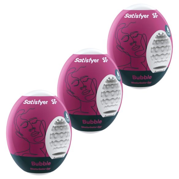 Satisfyer Egg Bubble - eimasturbator (3 stuks)