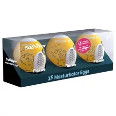 Satisfyer Egg Fierce - masturbatorei set - 3 stuks
