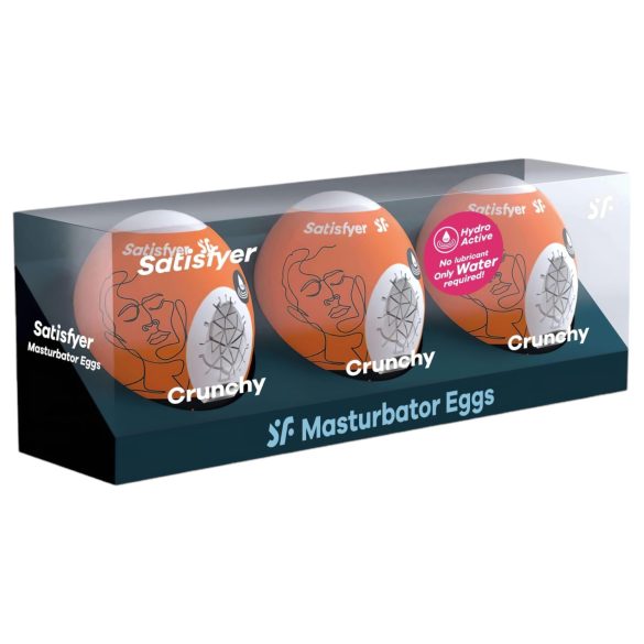 Satisfyer Egg Crunchy - Ei Masturbatorset (3 stuks)