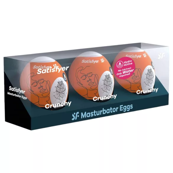 Satisfyer Egg Crunchy - masturbatorei set - 3 stuks