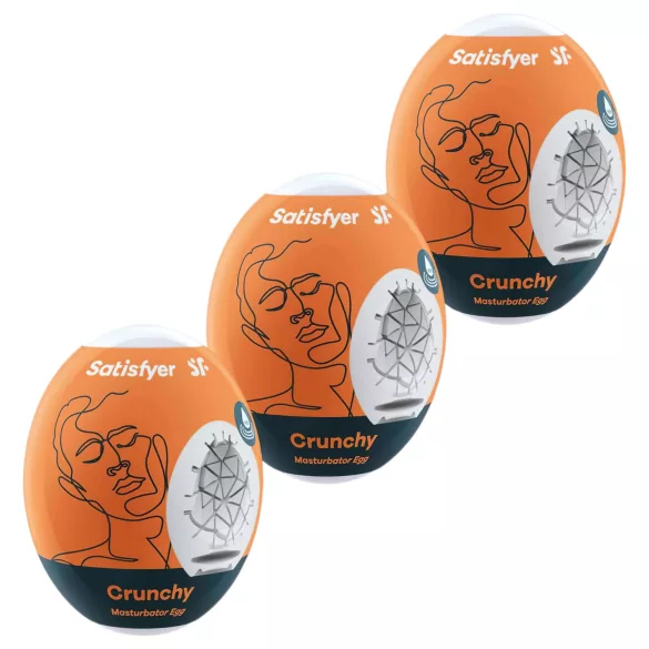 Satisfyer Egg Crunchy - masturbatorei set - 3 stuks