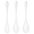 Satisfyer Yoni Power 1 - witte kegelbal set (3-delig)