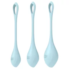 Satisfyer Yoni Power 2 - geishaballen set - 3-delig - blauw