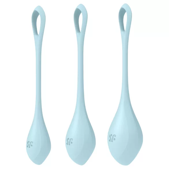 Satisfyer Yoni Power 2 - geishaballen set - 3-delig - blauw