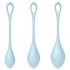 Satisfyer Yoni Power 2 - Geishaballen set - blauw (3-delig)