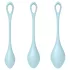 Satisfyer Yoni Power 2 - geishaballen set - 3-delig - blauw