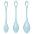 Satisfyer Yoni Power 2 - geishaballen set - 3-delig - blauw