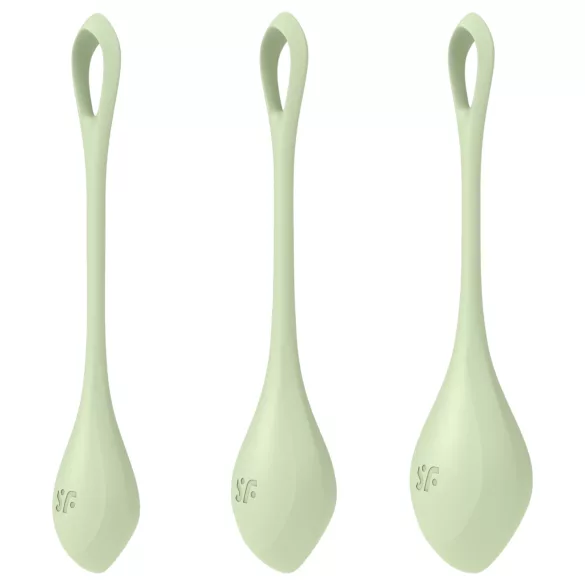 Satisfyer - Yoni Power 2 - geishaballen set - groen - 3-delig