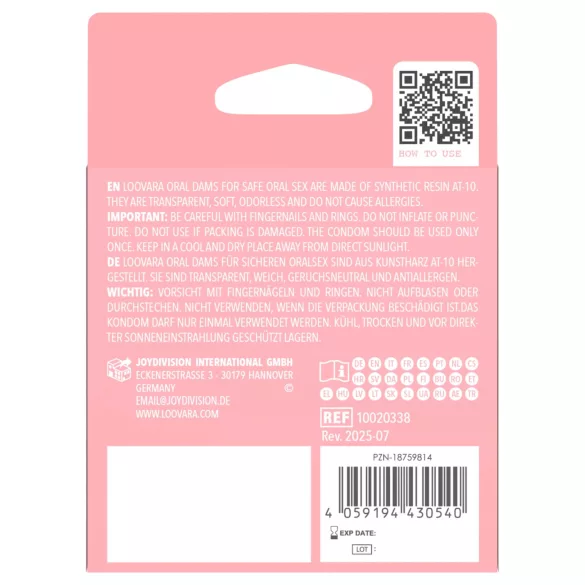 Loovara Oral Dams - latexvrije orale doekjes (3 stuks)