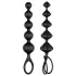 Satisfyer Love Beads - anale kralen set - siliconen - zwart