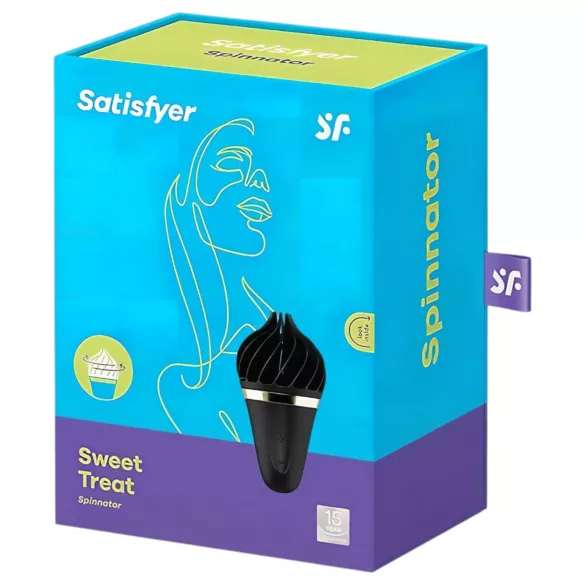 Satisfyer Sweet Treat - oplaadbare, roterende clitorisvibrator (zwart)