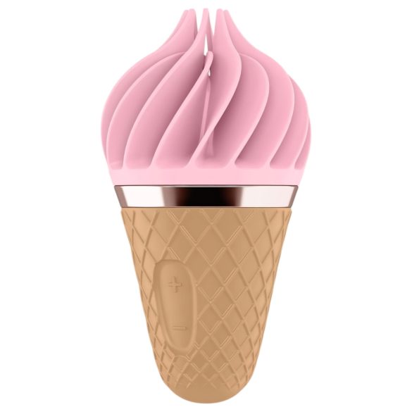 Satisfyer Sweet Treat - oplaadbare, roterende clitoris vibrator (roze-bruin)