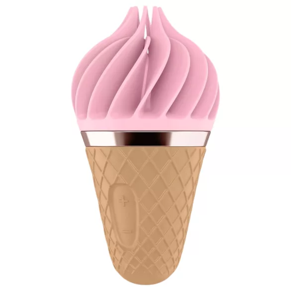 Satisfyer Sweet Treat - clitorisstimulator met rotatie - oplaadbaar - roze/bruin