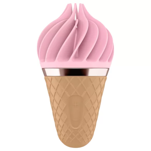 Satisfyer Sweet Treat - clitorisstimulator met rotatie - oplaadbaar - roze/bruin