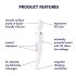Satisfyer Wand-er Woman - waterdichte massage vibrator (wit)