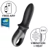 Satisfyer Hot Passion - verwarmde anaal vibrator - zwart