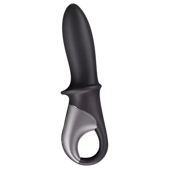 Satisfyer Hot Passion - verwarmde anaal vibrator - zwart