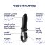 Satisfyer Hot Passion - Intelligente verwarmde anaal vibrator (zwart)