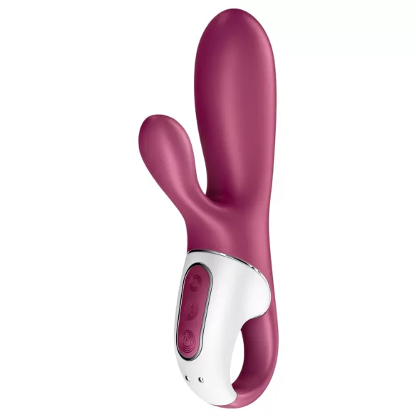 Satisfyer Hot Bunny - App-gestuurde verwarmde clitoristril­lor met oortjes (rood)