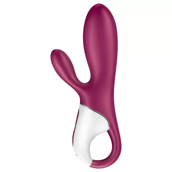 Satisfyer Hot Bunny - App-gestuurde verwarmde clitoristril­lor met oortjes (rood)