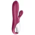 Satisfyer Hot Bunny - App-gestuurde verwarmde clitoristril­lor met oortjes (rood)