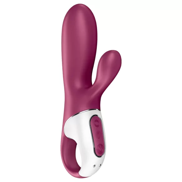 Satisfyer Hot Bunny - App-gestuurde verwarmde clitoristril­lor met oortjes (rood)