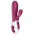 Satisfyer Hot Bunny - App-gestuurde verwarmde clitoristril­lor met oortjes (rood)