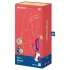 Satisfyer Hot Bunny - App-gestuurde verwarmde clitoristril­lor met oortjes (rood)
