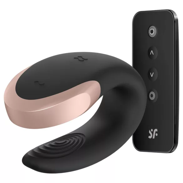 Satisfyer Double Love - koppel vibrator - app bestuurbaar - zwart