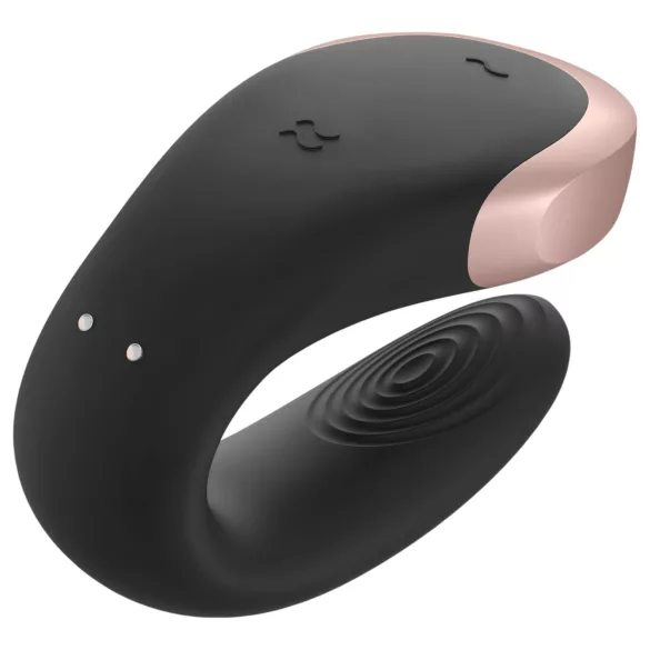 Satisfyer Double Love - koppel vibrator - app bestuurbaar - zwart