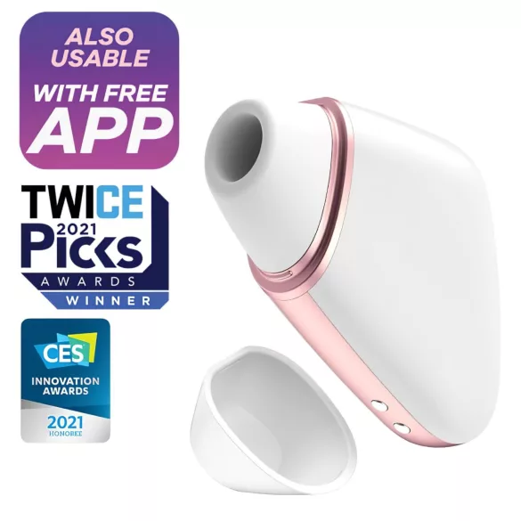 Satisfyer Love Triangle - App-gestuurde luchtdruk clitorisstimulator (wit)