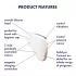 Satisfyer Love Triangle - App-gestuurde luchtdruk clitorisstimulator (wit)