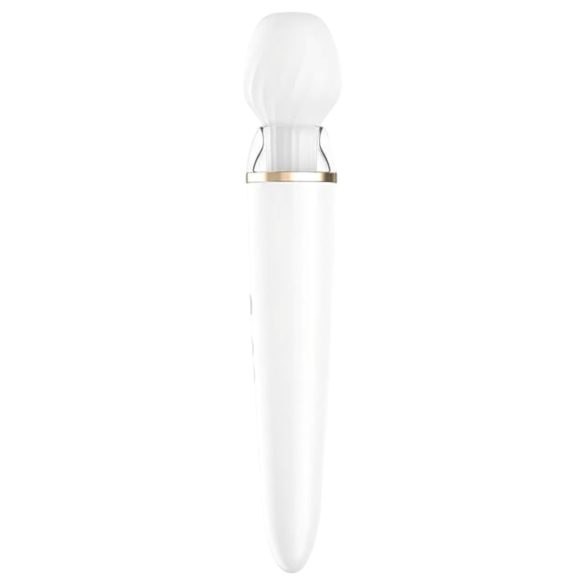 Satisfyer Double Wand-er - slimme massager vibrator (wit)