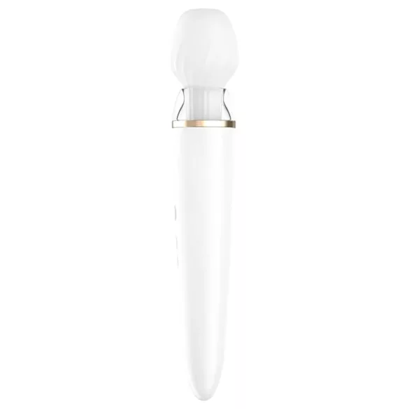 Satisfyer Double Wand-er - app-gestuurde massagevibrator (wit)