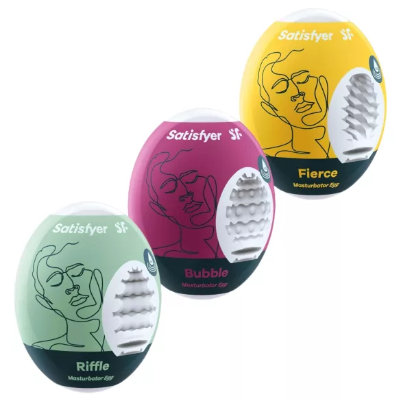 Satisfyer Egg RBF - eiermasturbator set - 3 stuks