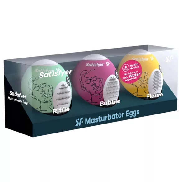 Satisfyer Egg RBF - eiermasturbator set - 3 stuks