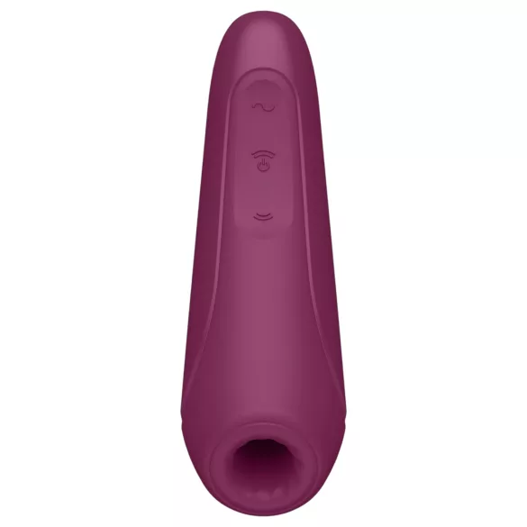 Satisfyer Curvy 1+ - luchtdruk clitorisstimulator - app bestuurbaar - rood