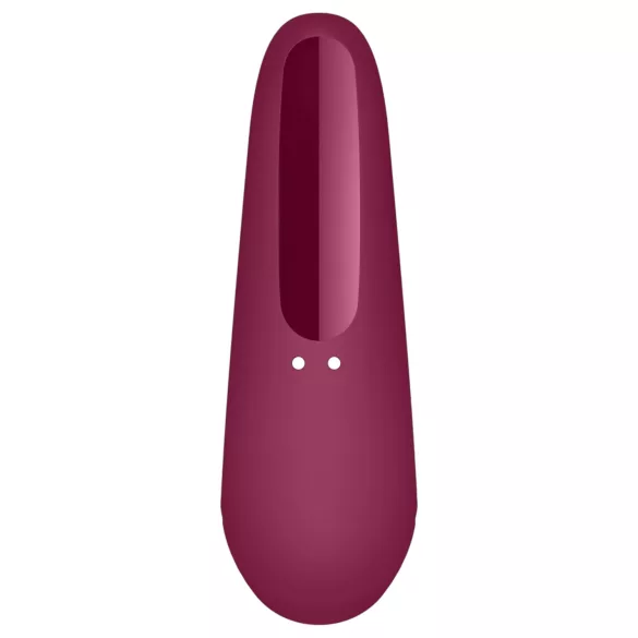 Satisfyer Curvy 1+ - luchtdruk clitorisstimulator - app bestuurbaar - rood