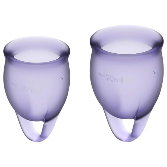 Satisfyer Feel Confident - menstruatiecup set (paars)