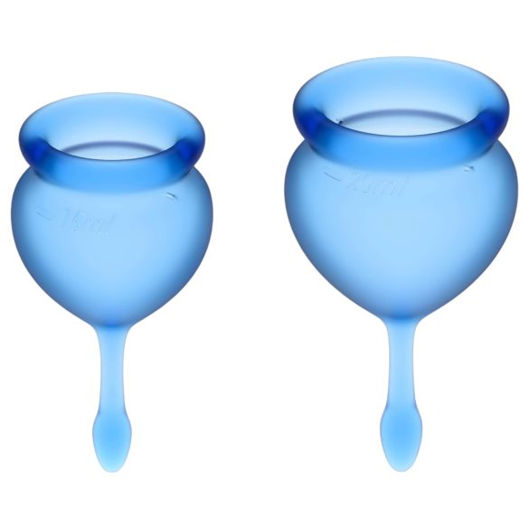 Satisfyer Feel Good - Menstruatie Cup Set (blauw) - 2 stks.