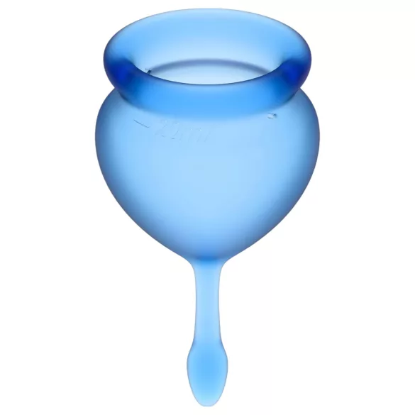 Satisfyer Feel Good - siliconen menstruatiecup-set (blauw, 2 stuks)