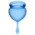 Satisfyer Feel Good - siliconen menstruatiecup-set (blauw, 2 stuks)