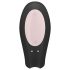 Satisfyer Double Joy - slimme waterdichte partner vibrator (zwart)