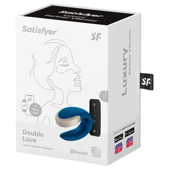 Satisfyer Double Love - slimme duo vibrator (blauw)
